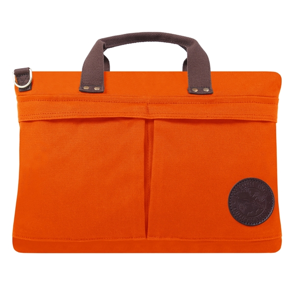 USA Made Book Bag made from durable 15-ounce canvas and leather... from ASI 46170 Compass Industries Inc