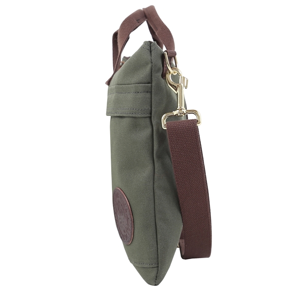 USA Made Book Bag made from durable 15-ounce canvas and leather... from ASI 46170 Compass Industries Inc