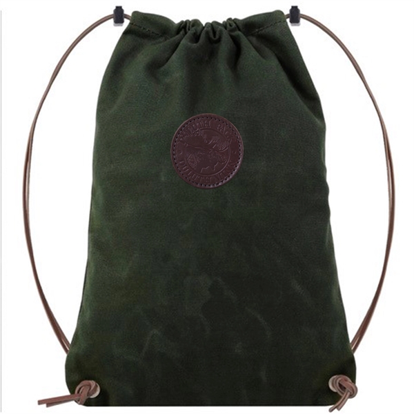 USA Made Book Bag made from durable 15-ounce canvas and leather... from ASI 46170 Compass Industries Inc