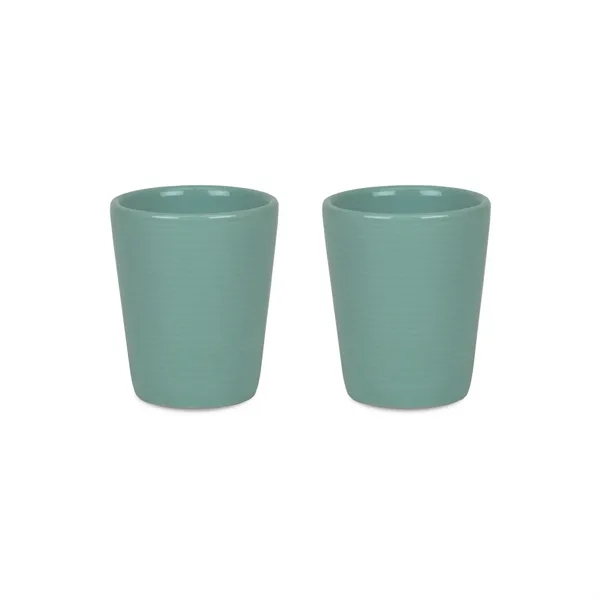 2oz ceramic Groove shot glass.... from ASI 52475 Xpres LLC