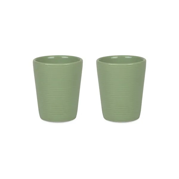 2oz ceramic Groove shot glass.... from ASI 52475 Xpres LLC