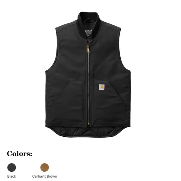 Insulated Carhartt duck vest built for outdoor crews and branded workwear... from ASI 72657 Active Life Promo / Active Life