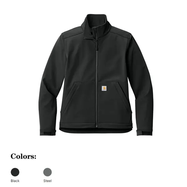 Women's Carhartt soft shell jacket built for outdoor work and branded... from ASI 72657 Active Life Promo / Active Life