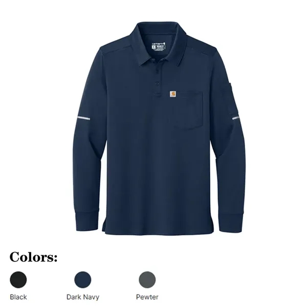 Long sleeve Carhartt performance polo built for active crews, responders and... from ASI 72657 Active Life Promo / Active Life