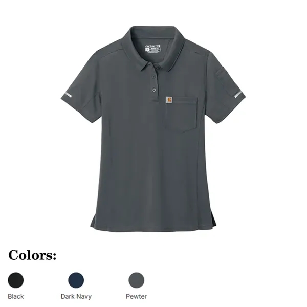 Women's Carhartt performance polo designed for active teams, responders and branded... from ASI 72657 Active Life Promo / Active Life