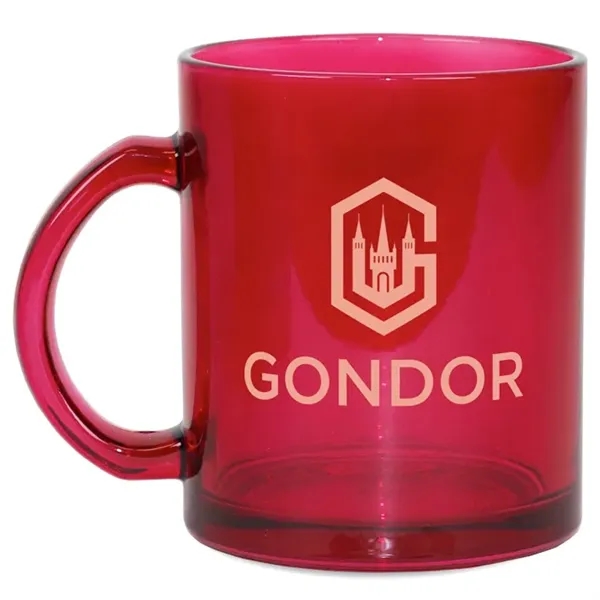 12oz colorful glass Menagerie mug.... from ASI 52475 Xpres LLC