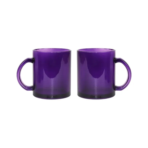 12oz colorful glass Menagerie mug.... from ASI 52475 Xpres LLC