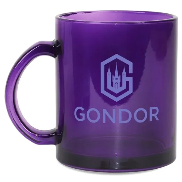 12oz colorful glass Menagerie mug.... from ASI 52475 Xpres LLC