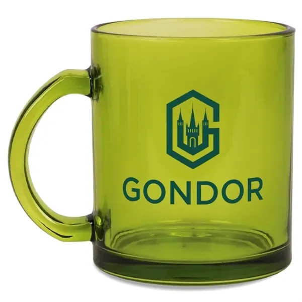 12oz colorful glass Menagerie mug.... from ASI 52475 Xpres LLC