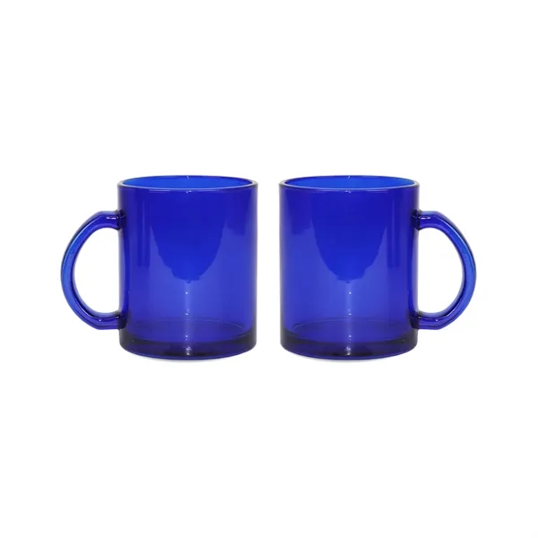 12oz colorful glass Menagerie mug.... from ASI 52475 Xpres LLC