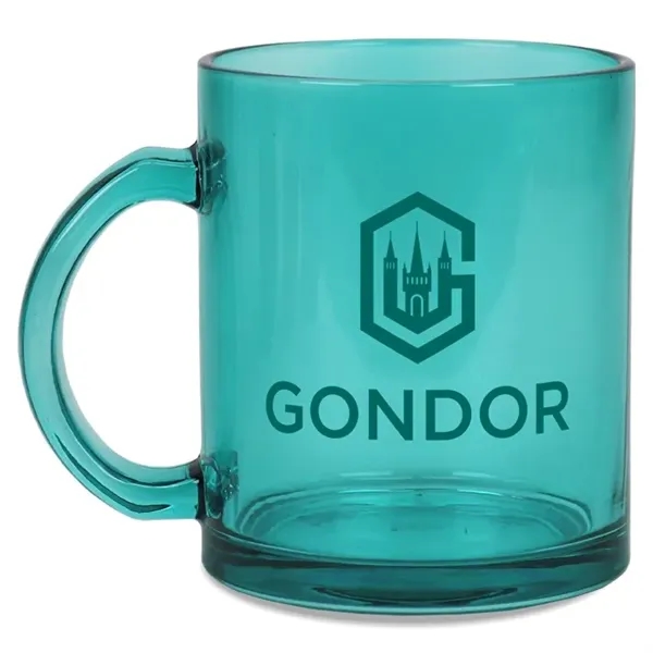 12oz colorful glass Menagerie mug.... from ASI 52475 Xpres LLC