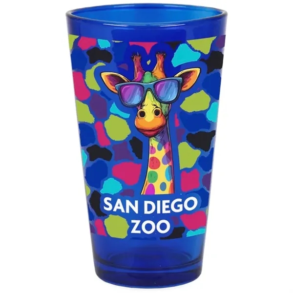 17oz colorful glass Menagerie pint glass.... from ASI 52475 Xpres LLC