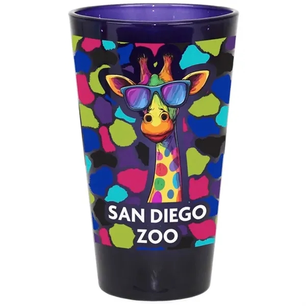 17oz colorful glass Menagerie pint glass.... from ASI 52475 Xpres LLC