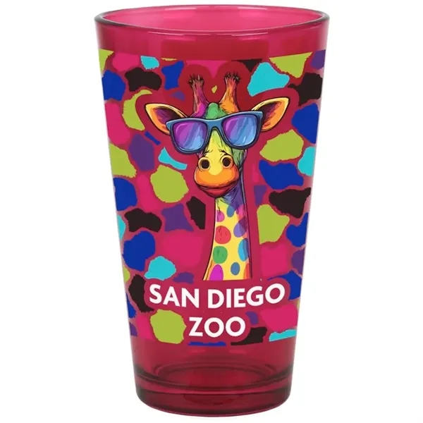 17oz colorful glass Menagerie pint glass.... from ASI 52475 Xpres LLC