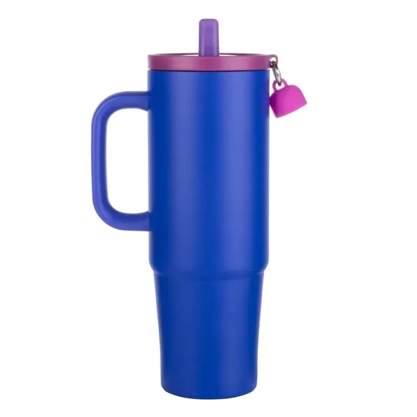 The Kentia Stainless Steel Tumbler with Straw & Charm Holder -... from ASI 84592 St Regis Group