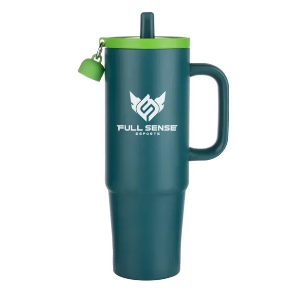 The Kentia Stainless Steel Tumbler with Straw & Charm Holder -... from ASI 84592 St Regis Group