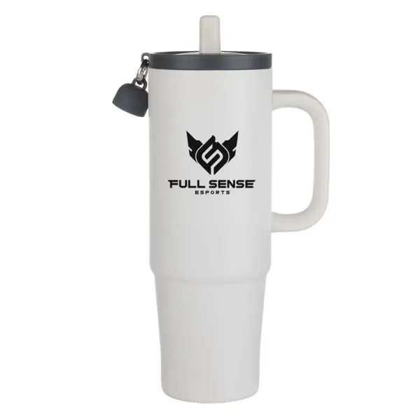 The Kentia Stainless Steel Tumbler with Straw & Charm Holder -... from ASI 84592 St Regis Group