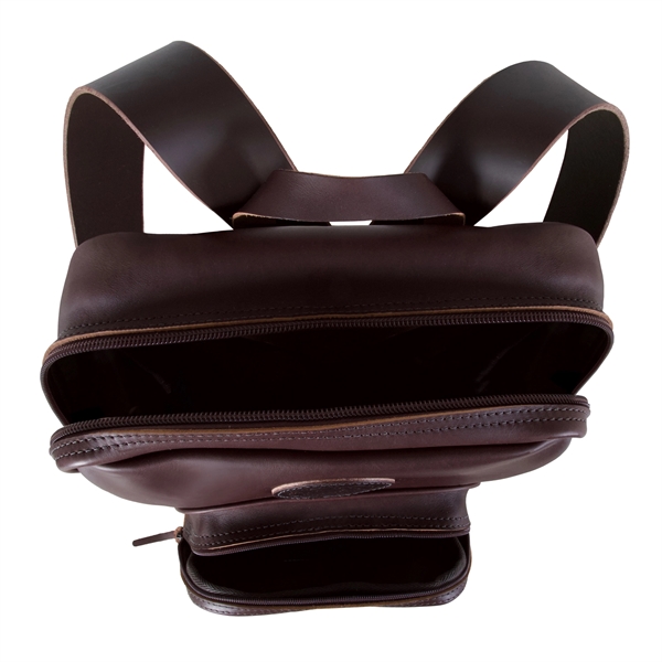 USA Made Book Bag made from durable 15-ounce canvas and leather... from ASI 46170 Compass Industries Inc