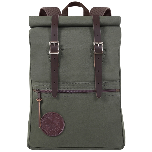 USA Made Book Bag made from durable 15-ounce canvas and leather... from ASI 46170 Compass Industries Inc
