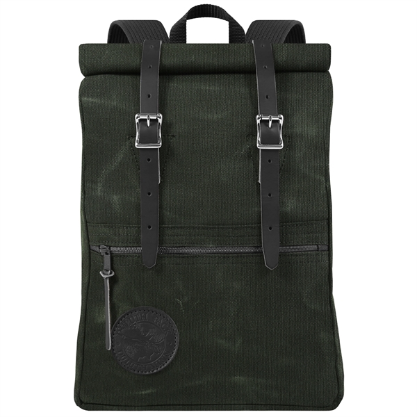 USA Made Book Bag made from durable 15-ounce canvas and leather... from ASI 46170 Compass Industries Inc