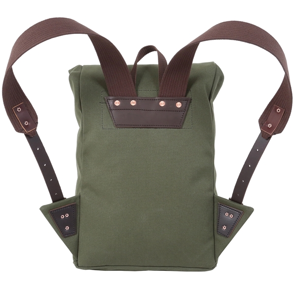 USA Made Book Bag made from durable 15-ounce canvas and leather... from ASI 46170 Compass Industries Inc