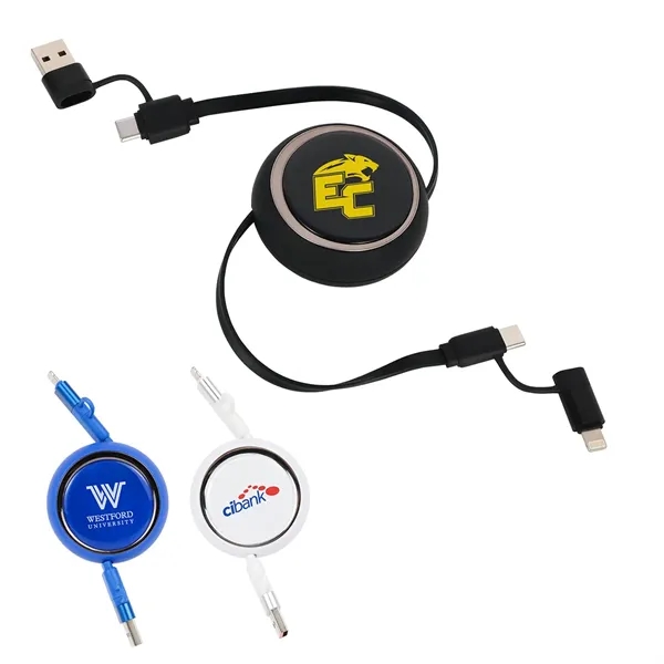 Item #EAC-MA26 Mach 4-in-1 100W PD 39- Retractable Charging Cable