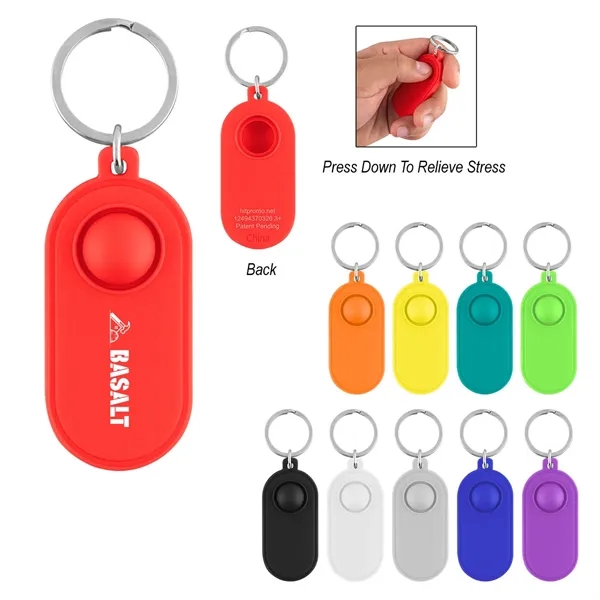Item #20151 Push Pop Stress Reliever Key Tag