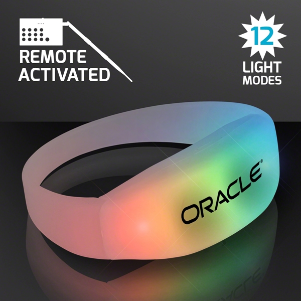 Remote Activated LED Bracelets, 12 Light Modes, 1,000 Feet Range, Rechargeable... from ASI 34194 ALightPromos / Alight Promotional Products