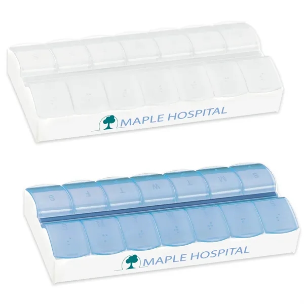AM/PM Jumbo Easy Scoop Pill Box... from ASI 40480 Koozie Group / Norwood