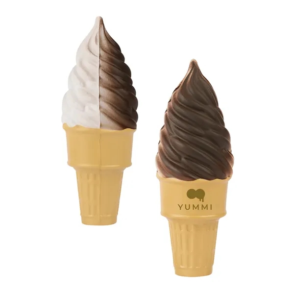 Item #SB332 Soft Serve Ice Cream Cone Shape Stress Ball