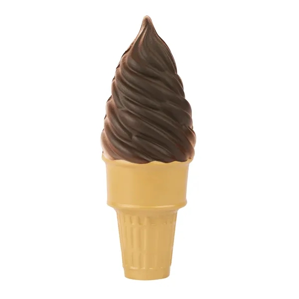 Item #SB332 Soft Serve Ice Cream Cone Shape Stress Ball