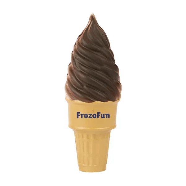 Item #SB332 Soft Serve Ice Cream Cone Shape Stress Ball