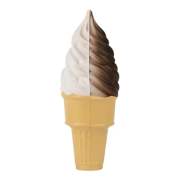 Item #SB332 Soft Serve Ice Cream Cone Shape Stress Ball
