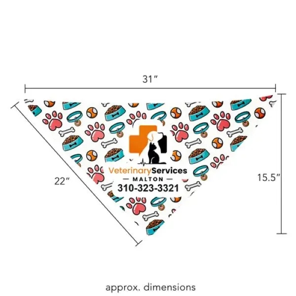 A traditional large sized bandana cut cleanly in half. Perfect for... from ASI 62660 Innovation Line