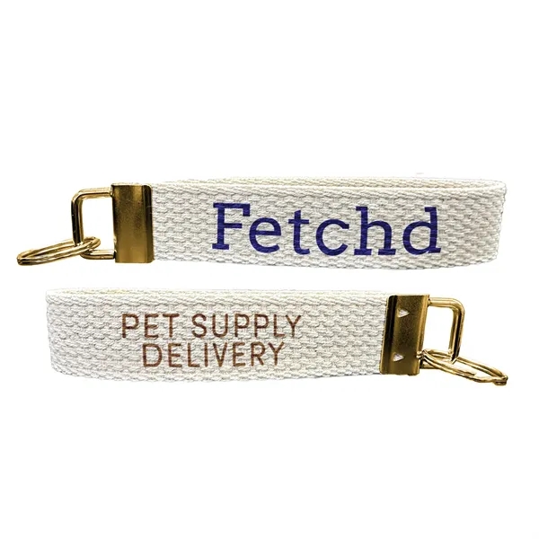 Durable 5" cotton canvas key strap with vibrant design and stylish... from ASI 92980 WOV-IN® / WOV-IN®