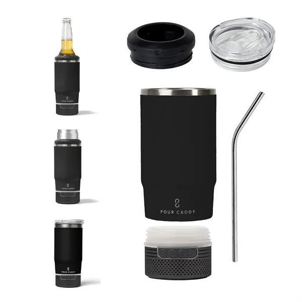 Chill & Brew Bluetooth speaker tumbler and can cooler with insulated... from ASI 38120 Ball Pro / Diversified Quality Kitchenware