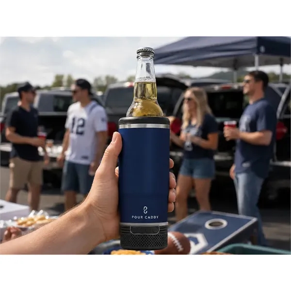 Chill & Brew Bluetooth speaker tumbler and can cooler with insulated... from ASI 38120 Ball Pro / Diversified Quality Kitchenware