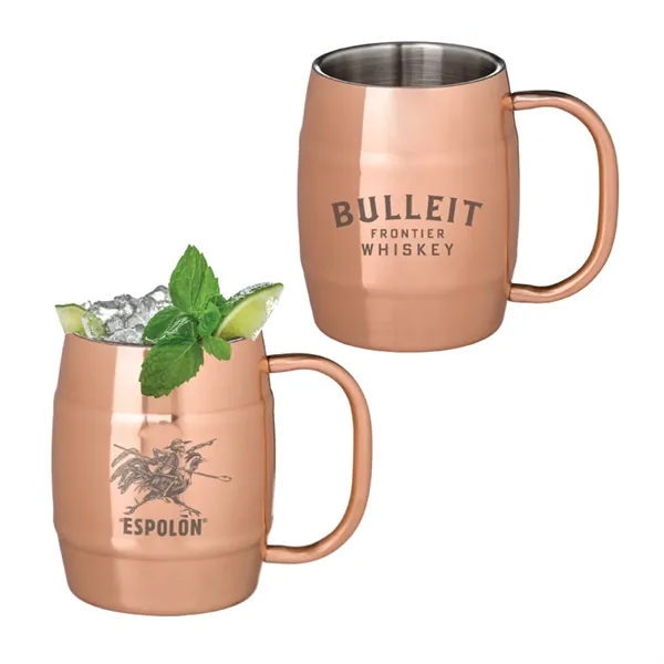Copper plated moscow mule mug of 14 oz. capacity with 1... from ASI 37218 Athena Promo (tm)