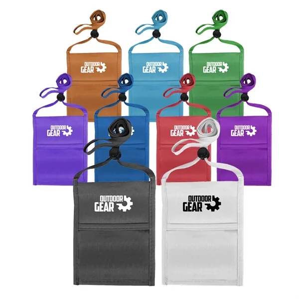Single pocket neck wallet with adjustable lanyard.... from ASI 39552 BEL Promo