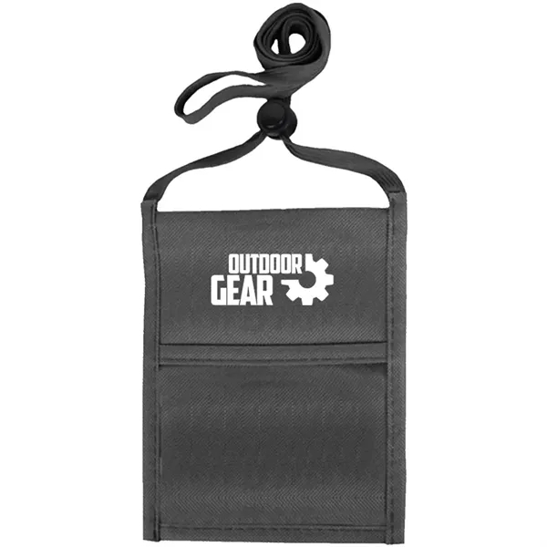 Single pocket neck wallet with adjustable lanyard.... from ASI 39552 BEL Promo