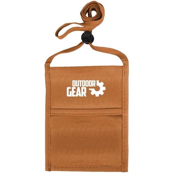 Single pocket neck wallet with adjustable lanyard.... from ASI 39552 BEL Promo