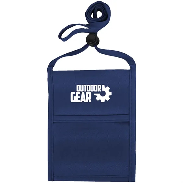 Single pocket neck wallet with adjustable lanyard.... from ASI 39552 BEL Promo