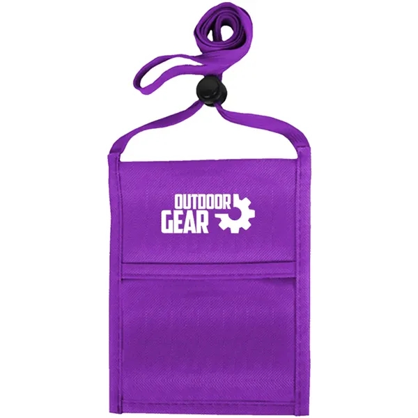 Single pocket neck wallet with adjustable lanyard.... from ASI 39552 BEL Promo
