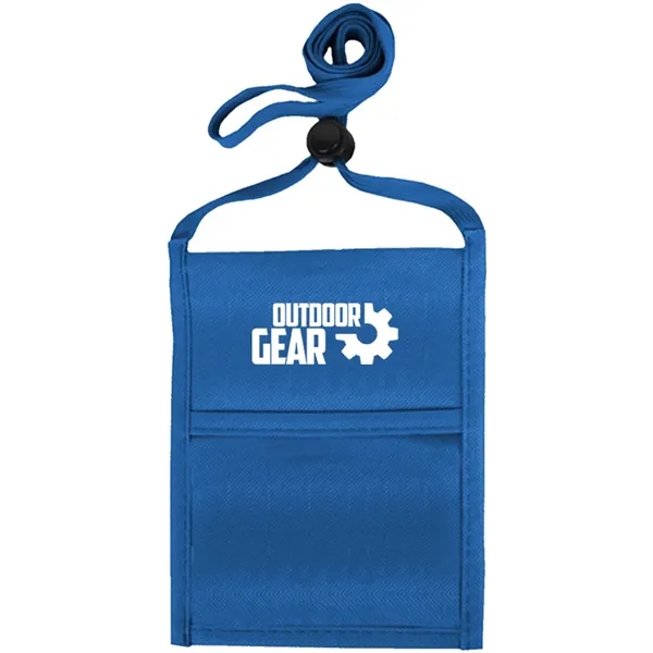 Single pocket neck wallet with adjustable lanyard.... from ASI 39552 BEL Promo