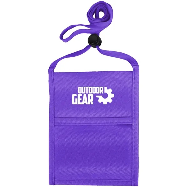 Single pocket neck wallet with adjustable lanyard.... from ASI 39552 BEL Promo