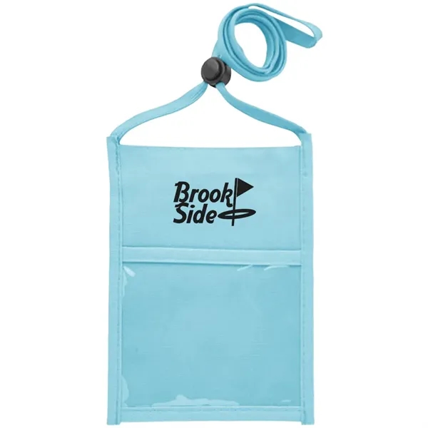 Double window neck wallet with adjustable lanyard.... from ASI 39552 BEL Promo