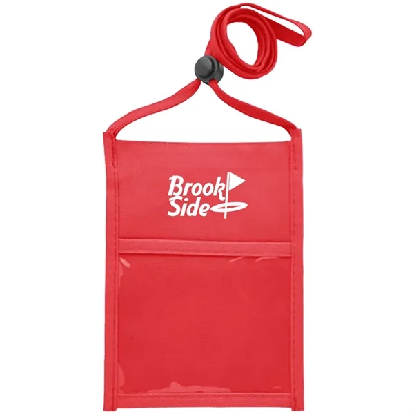 Double window neck wallet with adjustable lanyard.... from ASI 39552 BEL Promo