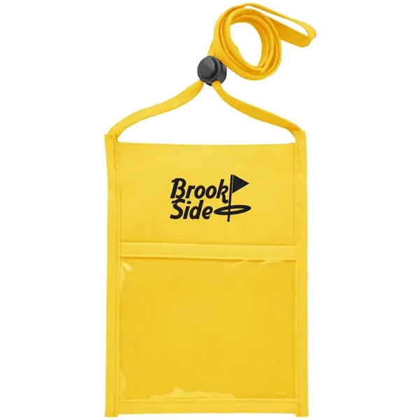 Double window neck wallet with adjustable lanyard.... from ASI 39552 BEL Promo