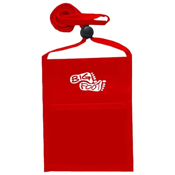 Single pocket wallet with front clear window, zipper closure and adjustable... from ASI 39552 BEL Promo