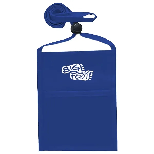 Single pocket wallet with front clear window, zipper closure and adjustable... from ASI 39552 BEL Promo